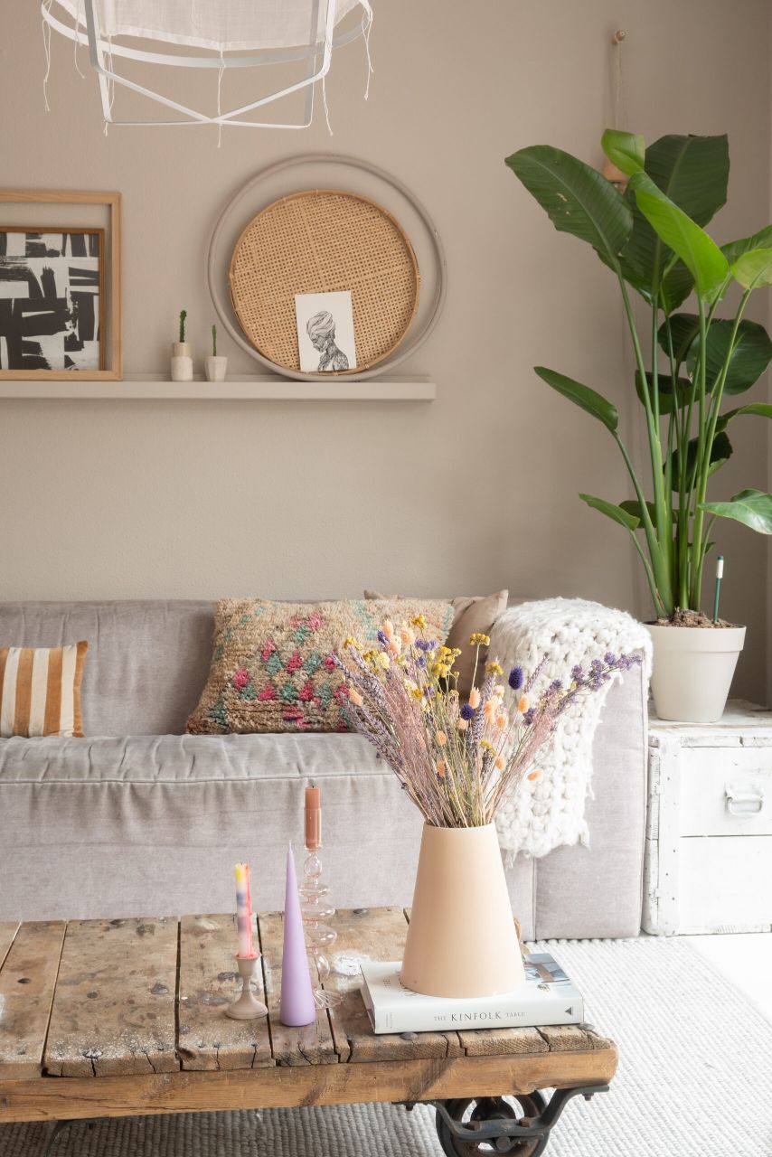 styling met droogbloemen