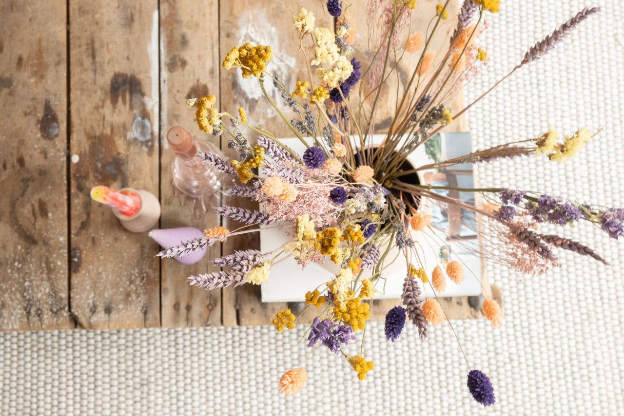 styling met droogbloemen