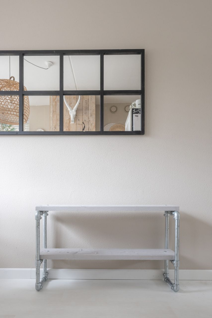 DIY sidetable van steigerbuis 