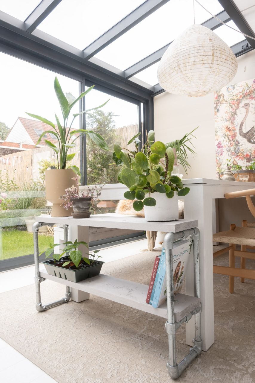 DIY sidetable van steigerbuis 